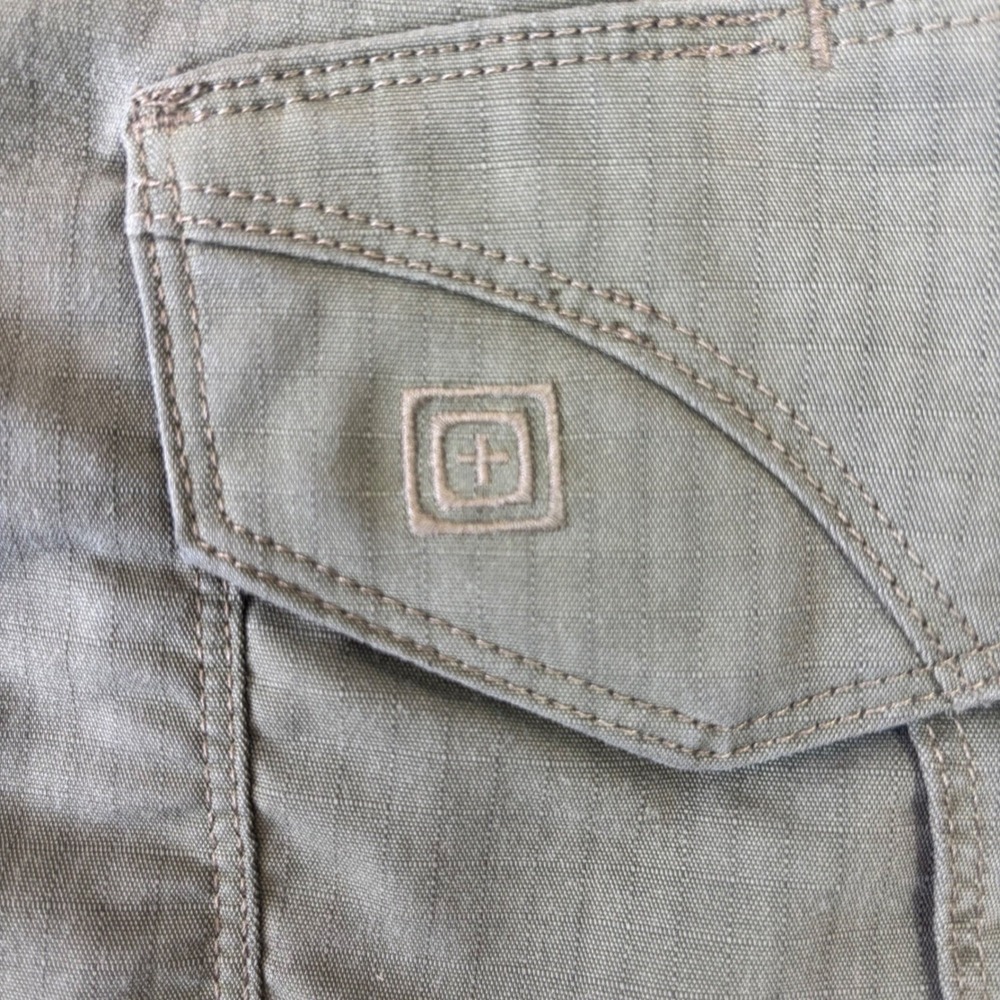 5.11 Tactical Ripstop Cargo Shorts Men's Green Utility Hiking Outdoors Camp 36 - Picture 10 of 16
